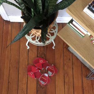 Red Saltwater Sandals